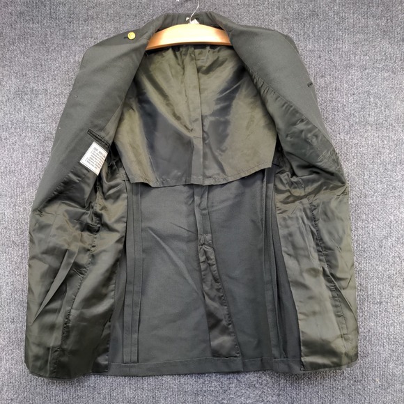 U.S. Army Serge Green Military Dress Uniform Coat Green Size 36 Poly Wool Blend - Picture 2 of 13